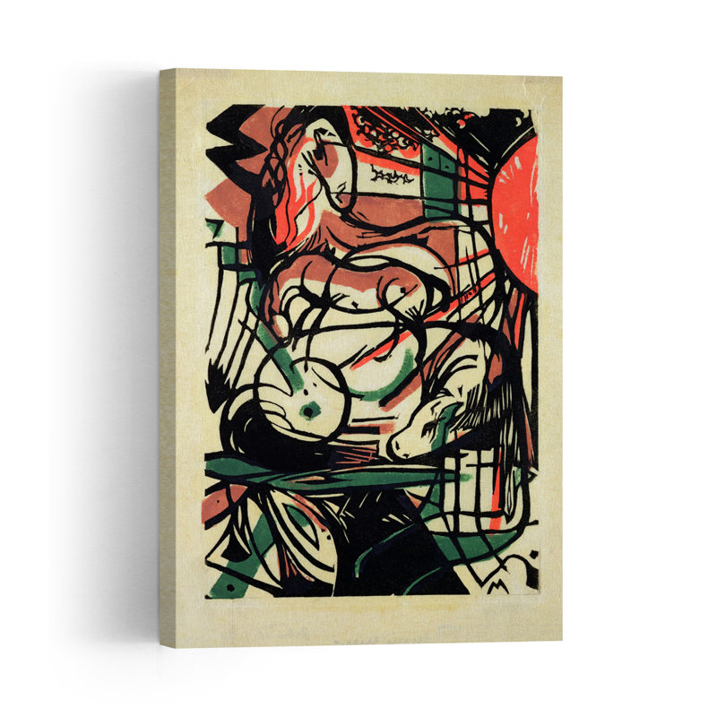 The Birth Of The Horse, 1913 Expressionist Abstract Contemporary Horse Animal Wall Art Print, 152.4cm H x 101.6cm W