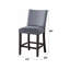 Ensemble de chaises à hauteur de comptoir Yelena en tissu et espresso vieilli (ensemble de 2)