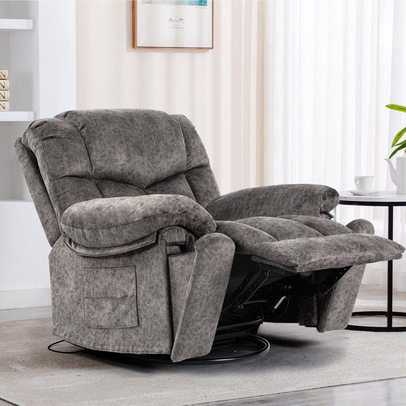 Fauteuil inclinable pivotant et berçant, Gris