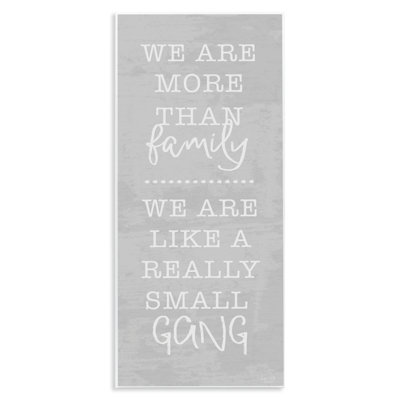 Really Small Gang Family Wall Plaque, design by Lux + Me Designs
