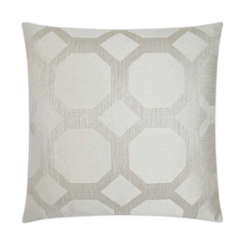Statler Pillow Cover & Insert, Pearl, Square 22"