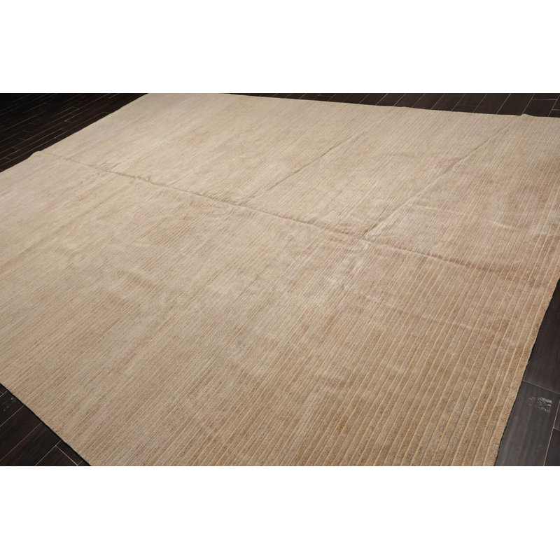 Leevicker One-of-a-Kind Rectangle 10' X 14' Hemp Area Rug in Beige