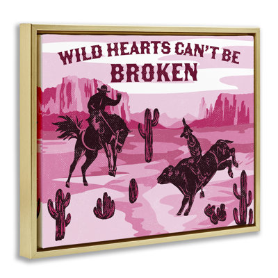 Wild Hearts Can't Be Broken Floating Frame, design by Diane Labombarbe