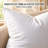 Continental Bedding 10% Goose Down & 90% Goose Feather Throw Pillow Inserts, Firm Supportive Decorative Pillows, 233TC Cotton Cover-93653225