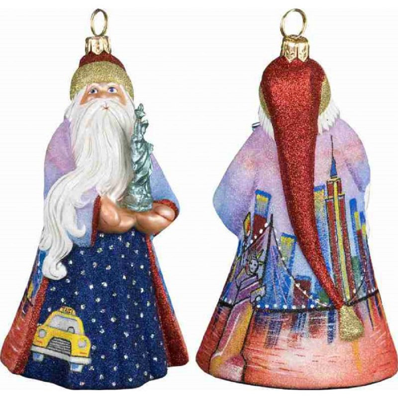 Glitterazzi Santa NY Santa with Statue of Liberty