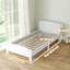 Lit pour tout-petits, cadre de lit pour enfants pour filles et garçons, blanc