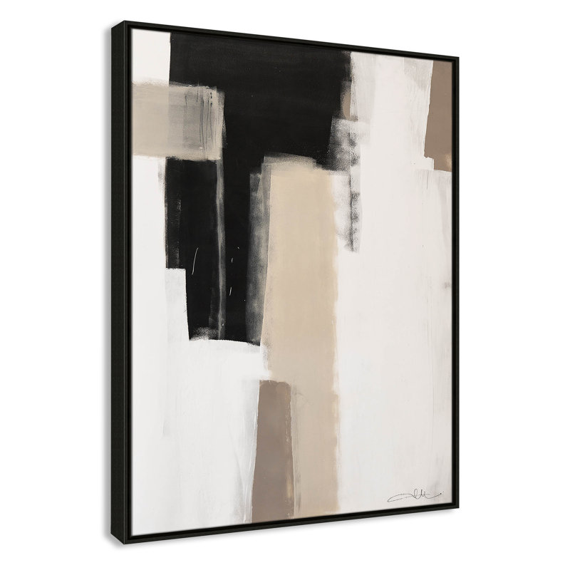 Calvin Giverny Earth Scapes I Print, Pas de tapis, Cadre flottant espresso, H 41,5 po x l 31,5 po x P 2 po