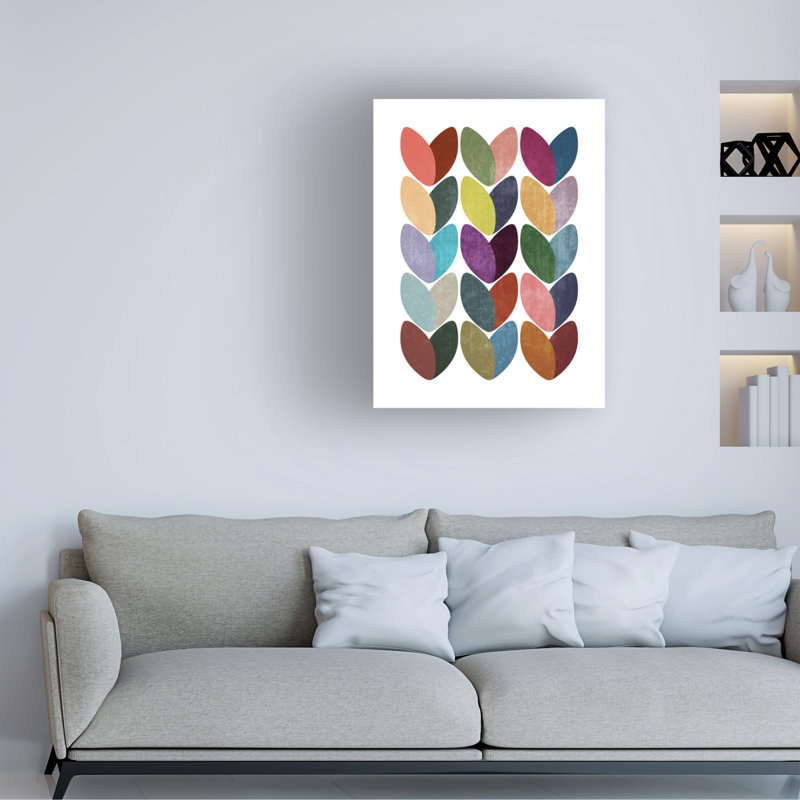 Lot de 3 « Scandinavian Hearts 1 » - Impression sur toile par Tom Quartermaine, H 24 po x l 18 po x P 2 po