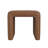 Ada Footstool Ottoman, Channel Tufted Taupe Brown Boucle, 19 Inch-112313372