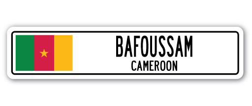 Plaque de rue en aluminium Broughton Bafoussam, H 8 po x l 36 po x P 1 po
