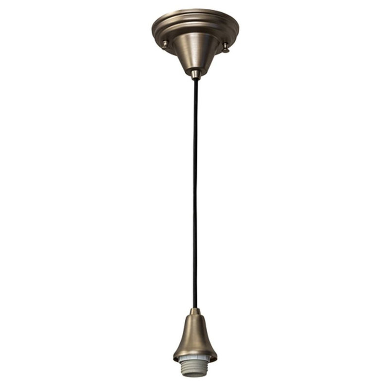 Luminaire suspendu en nickel 1 lumière Dannyel