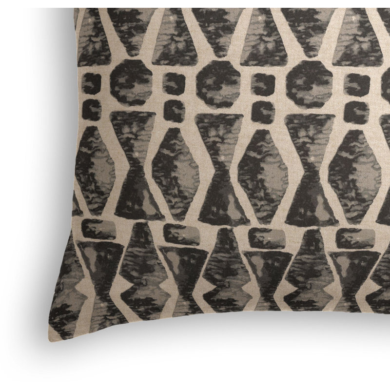 Square Pillow Cover & Insert, 16" x 16", Black