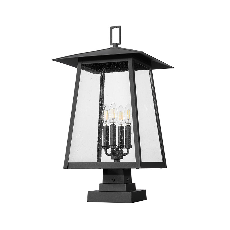 Luminaire d'extérieur à poser 4 lumières Solis, H 25,25 po x l 13,5 po x P 13,5 po