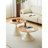 ROUND COFFEE TABLE WHITE+WOOD