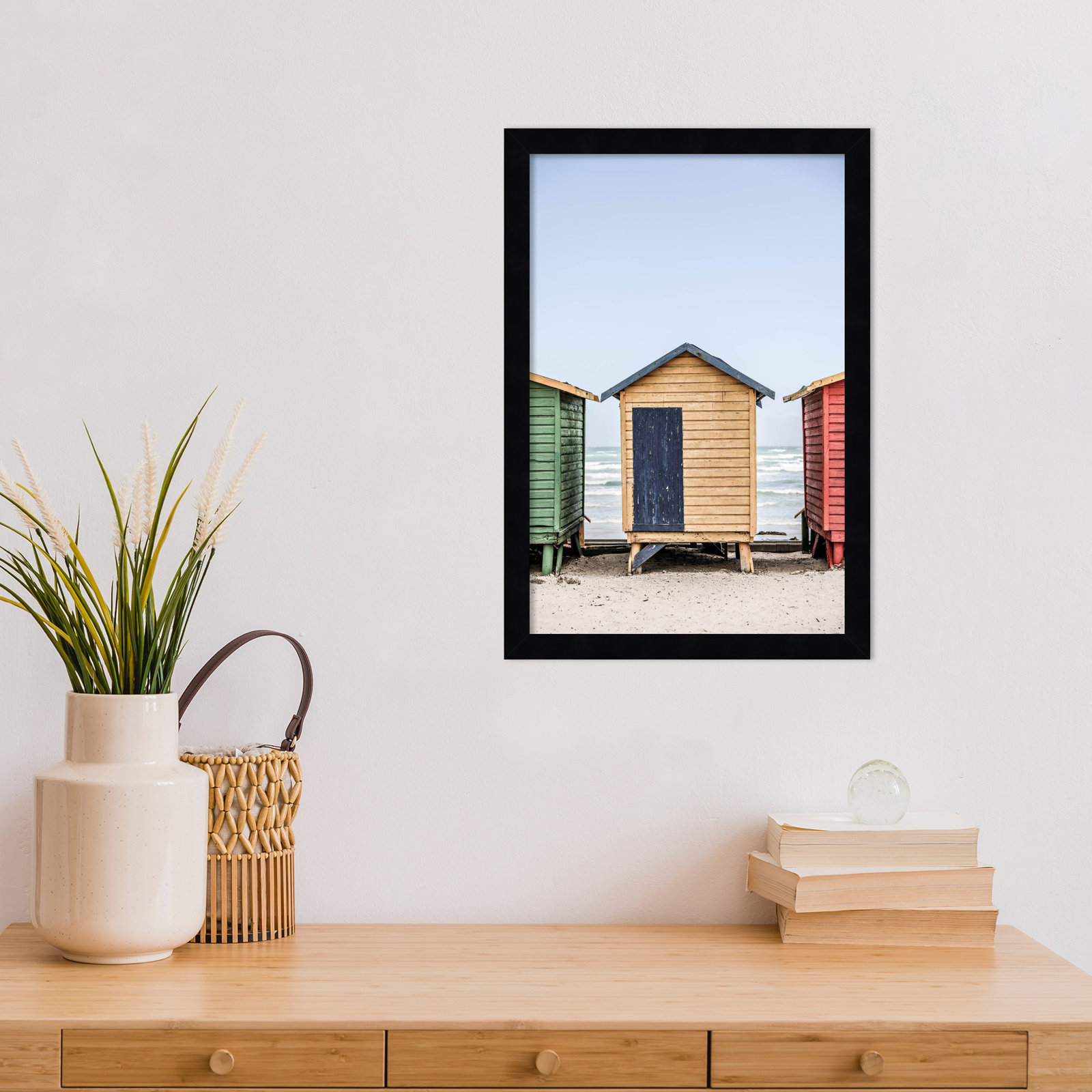 Rolandat "Yellow Hut" Print, Black, 17" H x 12" W