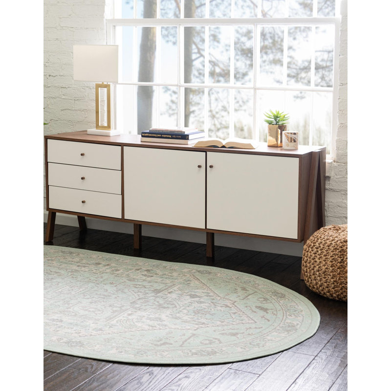 Shauntra Oriental Indoor Rug, Oval 3' x 5'3"