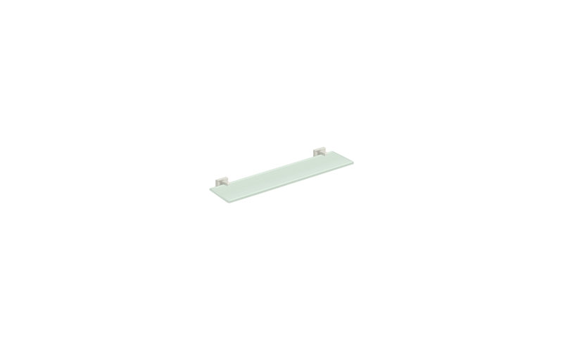 Deltana 55D2015-14 22" Width 55D Series Wall Mounted Glass Shelf Polished Nickel