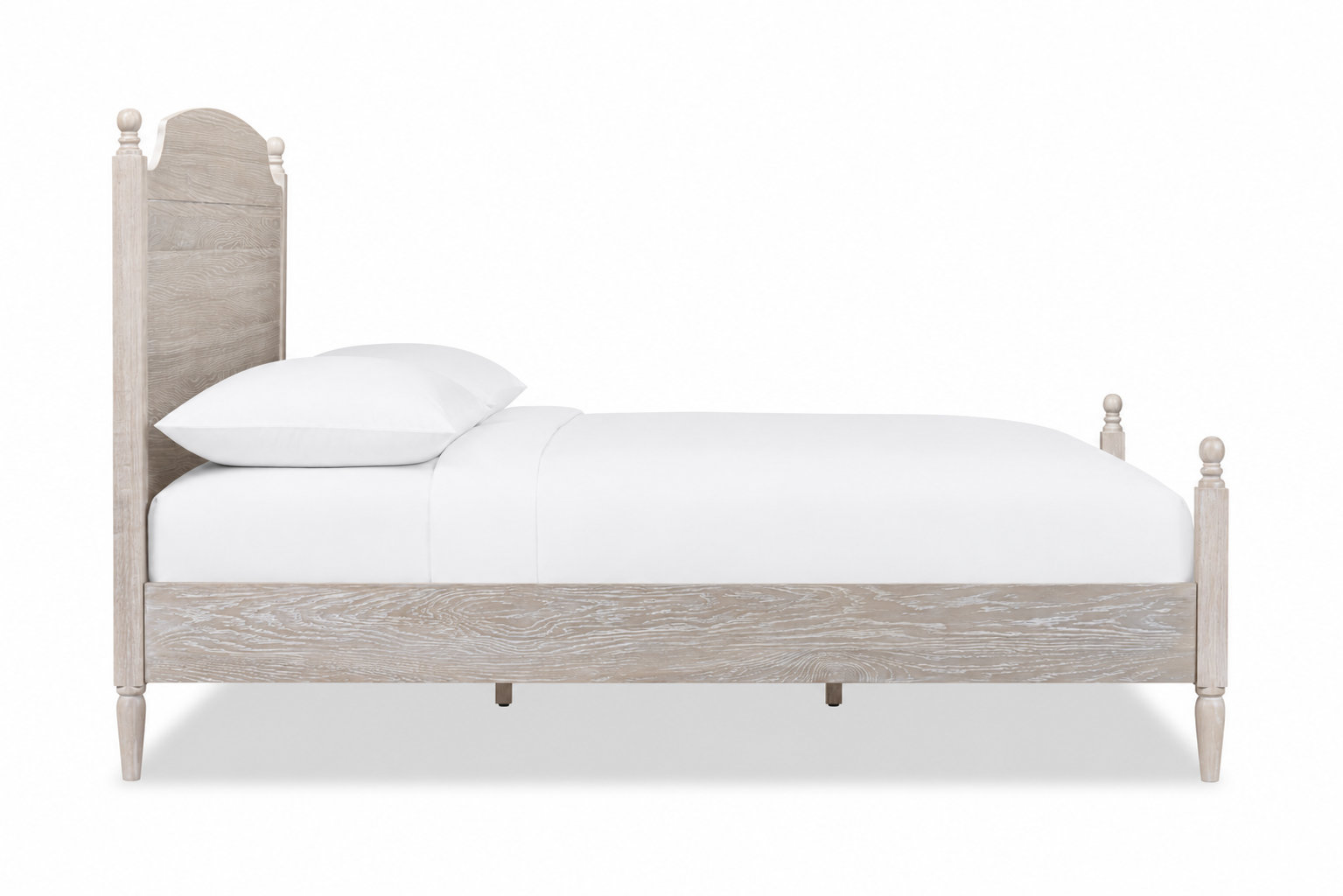 Schilling Four Poster Oak Bed, White, King