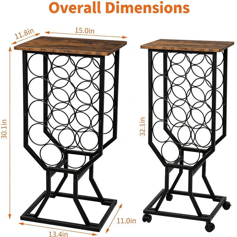 Wine Bottle Rack Brown