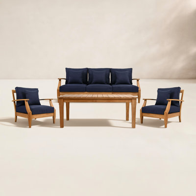 Clairmont 5-Person Teak Patio Seating Group
