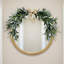 Ensemble de 2 couronne de verdure artificielle de style maison de campagne, guirlande décorative avec feuilles d'olive et haricot olive pour porte d'entrée décoration murale branche d'olivier rustique
