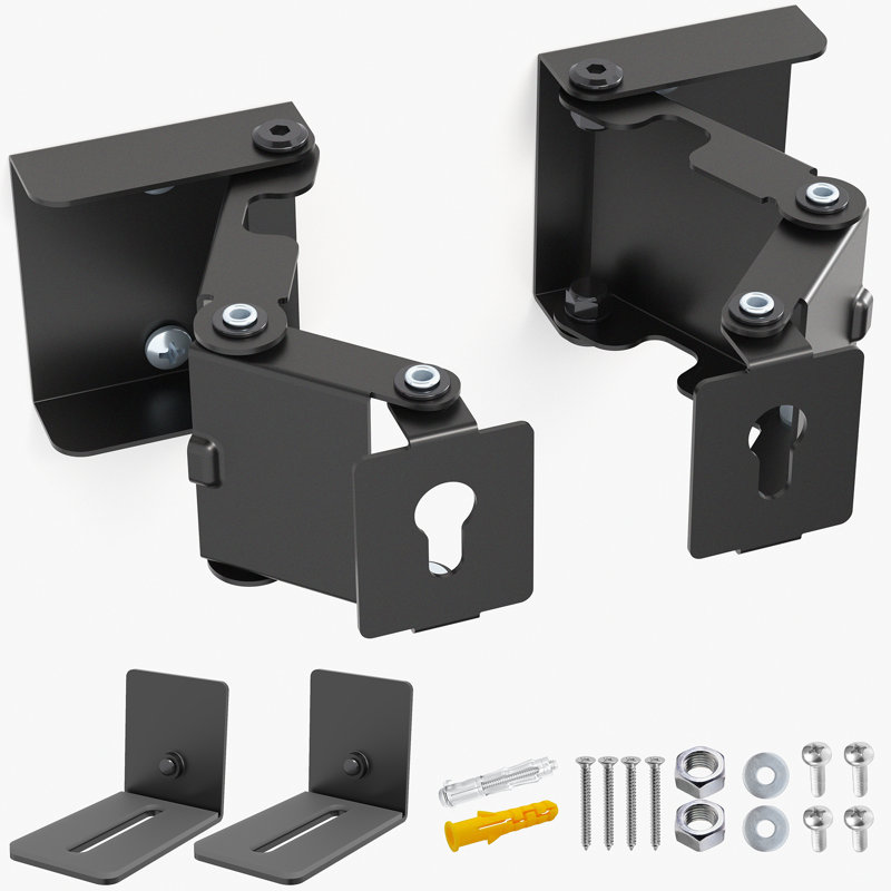 Barre de son murale extensible universelle en acier VIVO, 2 supports