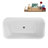 59" Streamline Soaking Freestanding Tub and Tray With Internal Drain-112235455