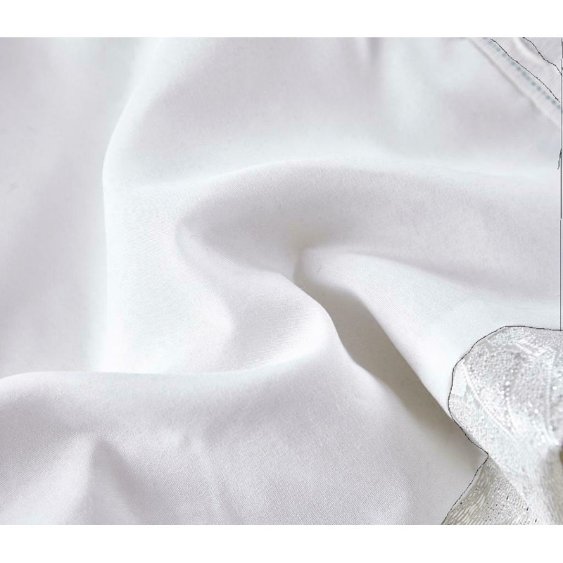 Dianelly Room Darkening Curtain Pair, Cream/White, 228cm Width x 183cm Drop