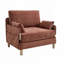 Chenille Upholstered Convertible Chair-244793581