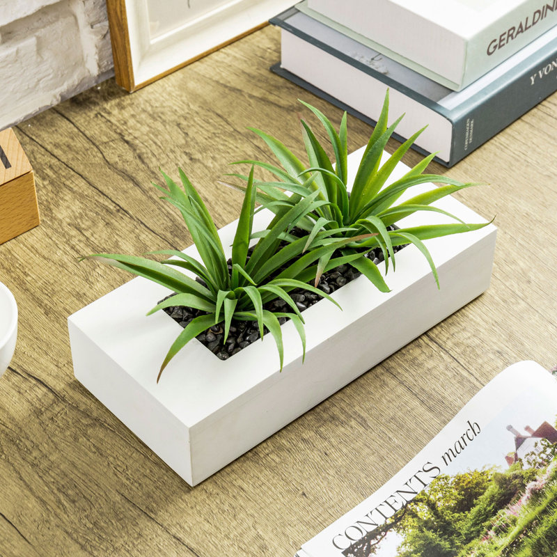 Ensemble de 2 pots d'oignons artificiels en pot