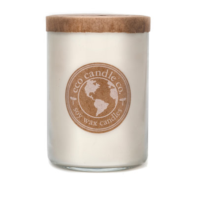 Snowflakes Scented Jar Candle with Glass Holder