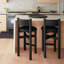 Teddy Upholstered Stool with Solid Wood Frame