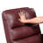 Glider Reclining Chair Swivel Motion Red Breathable Faux Leather Upholstery Luxury Living Room Furniture-603456764