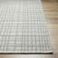Lavande Plaid Wool Area Rug in Grey-36739907