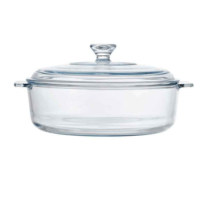 Pfaltzgraff 2-Quart Glass Round Casserole Dish With Lid