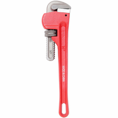 4Pcs 8&10&14&24-inch Straight Heavy Duty Pipe Wrench Set Plumber Adjustable Water Alloy Steel Grip Plumber's Wrench Plumbing Tools