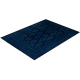Overdyed One-of-a-Kind 8' 0" X 10' 6" Hand Knotted Area Rug