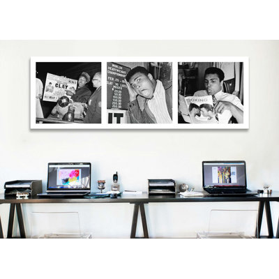 « muhammad ali read a magazine, 1970 », reproduction de photo sur toile