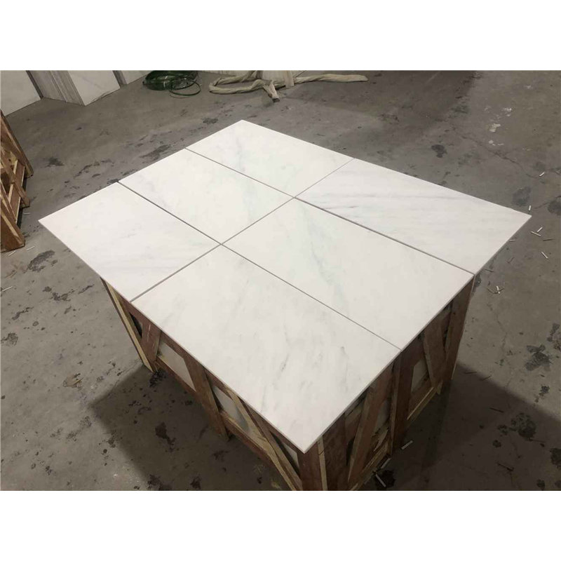Oriental White 6" X 12" Marble Look Floor And Wall Tile