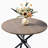 Harjovan 3 pieces Modern Dining Set Round Table Swivel Upholstered Chairs for Small Spaces Dining Room breakfast nook-365044900-365044922
