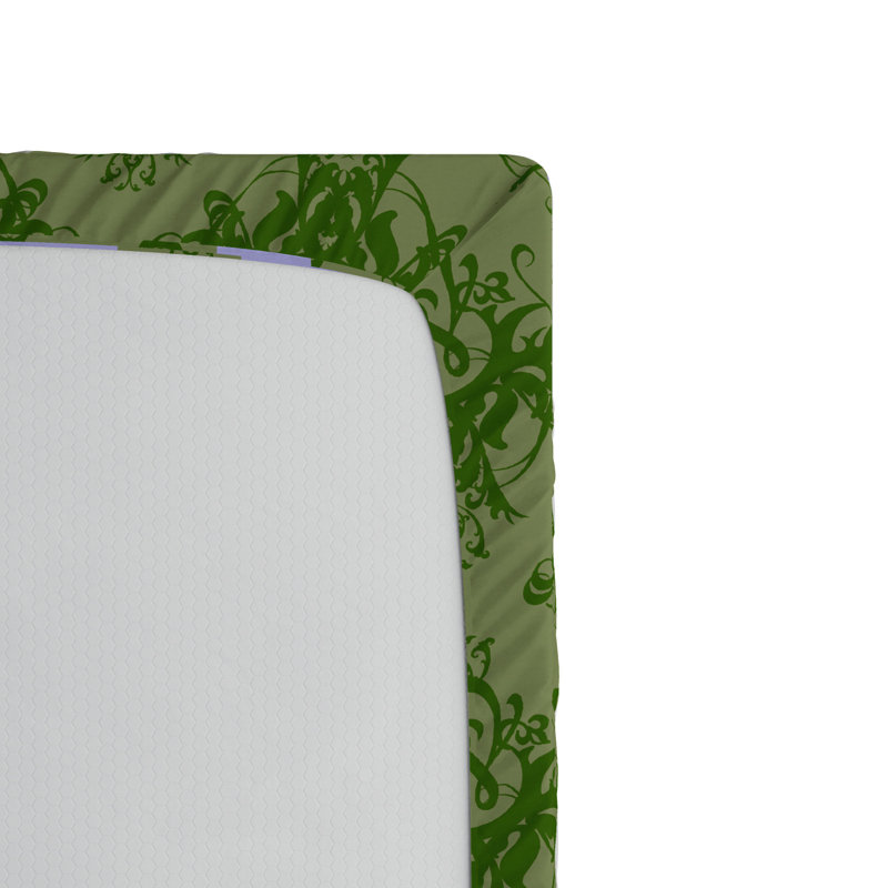 Microfiber Damask Fitted Sheet, Full Fitted Sheet