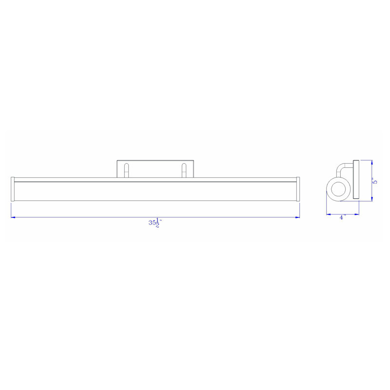 Barre d’éclairage de salle de bain 1 lumière del Lasher