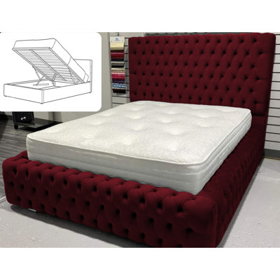 Upholstered Ottoman Storage Bed