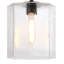 Luminaire suspendu géométrique 1 lumière Allenhurst 60 watts avec abat-jour en verre transparent-1663661445-1663661443
