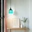 Ensemble de 3 luminaires suspendus en verre vert ensemencé, mini luminaire suspendu de 6,1 pouces pour îlot de cuisine, table de salle à manger, évier et chambre à coucher