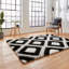 Olympia area rug Machine Woven Rectangle Black-100511894