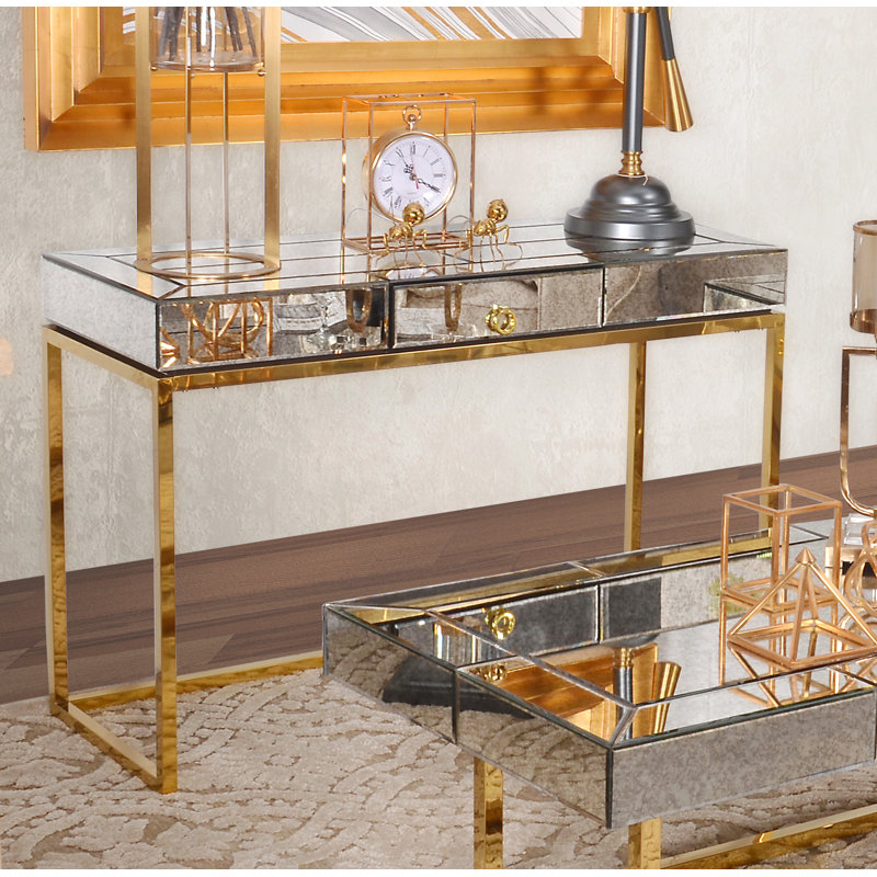 Westphal 47'' Glass Top Console Table