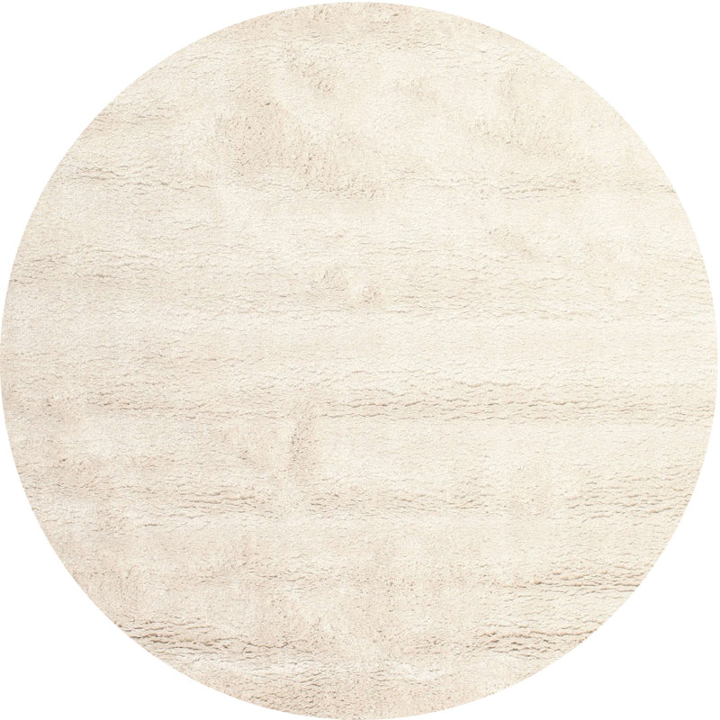 Surface beige contemporaine tapis, Rond 4 pi