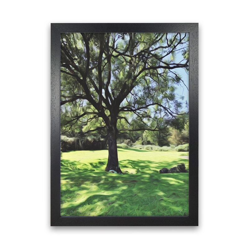 Tree - Print, 46cm H x 34cm W x 3cm D, Black Framed