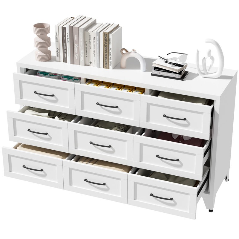 Commode 9 tiroirs pour chambre à coucher